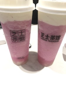 中国広州の美味しい飲み物　芝士奶盖